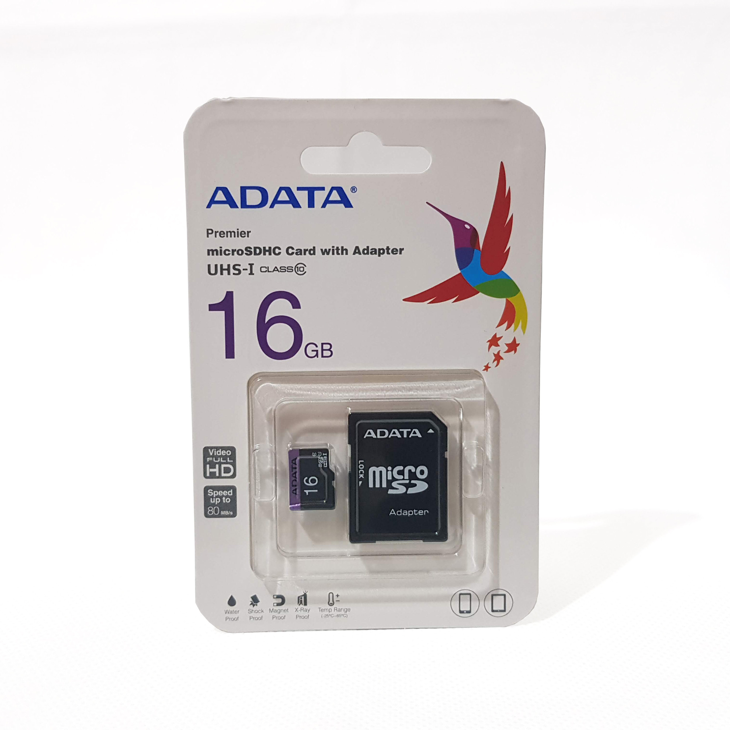 Tarjeta Memoria Adata Con Adaptador Micro Sd 16gb Clase 10